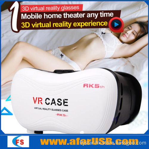 2016 VR world 3d glasses headset for Google cardboard glasses for 4.7-6.0" mobile for iPhone 3D VR Case